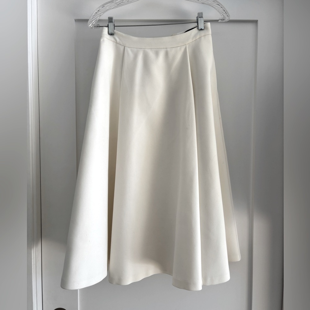 Alice + Olivia White A-Line Skirt